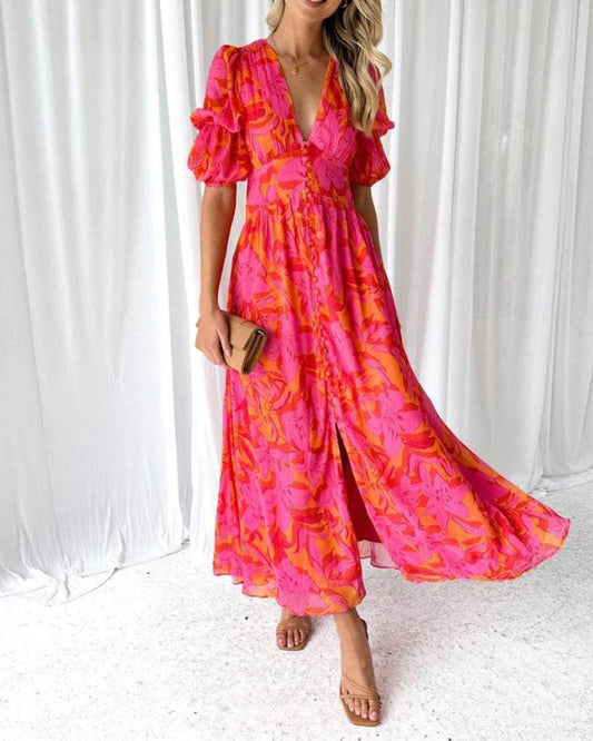 LA SCINTILLA | Vestido maxi Esplendor Solar