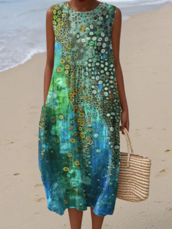 CALYTHEA™ | Vestido Estampado Arrecife Multicolor