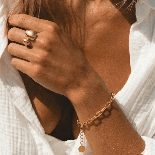 Anillo Óvalo Orgánico
