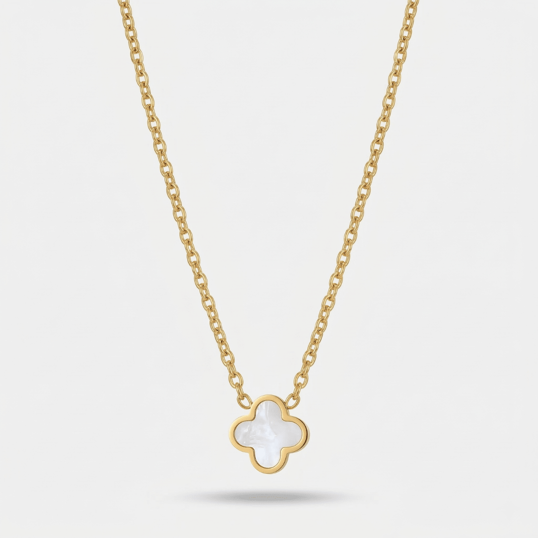 Collar Clover Blanco
