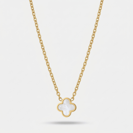 Collar Clover Blanco
