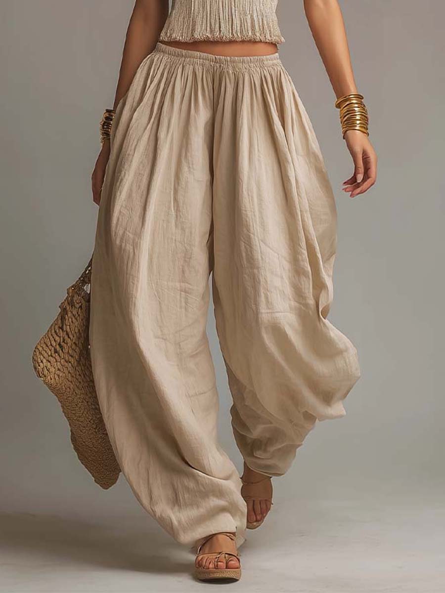 SANDRA · Conjunto de dos piezas estilo harem bohemio