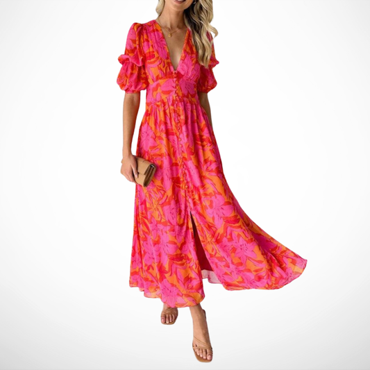 LA SCINTILLA | Vestido maxi Esplendor Solar