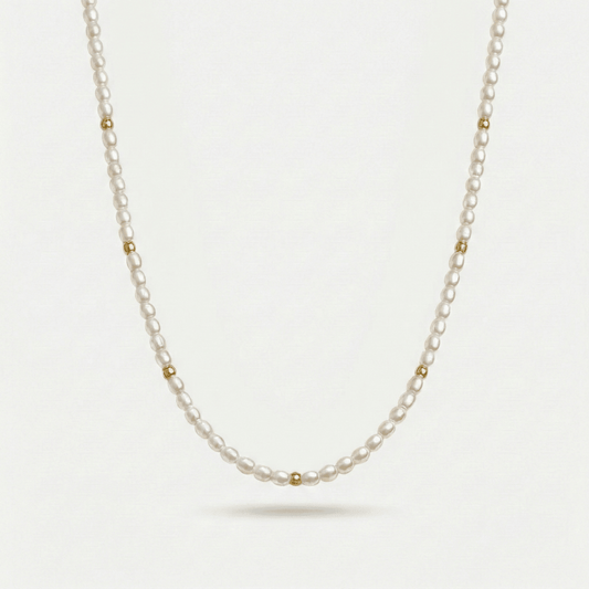 Choker Perlas y Oro