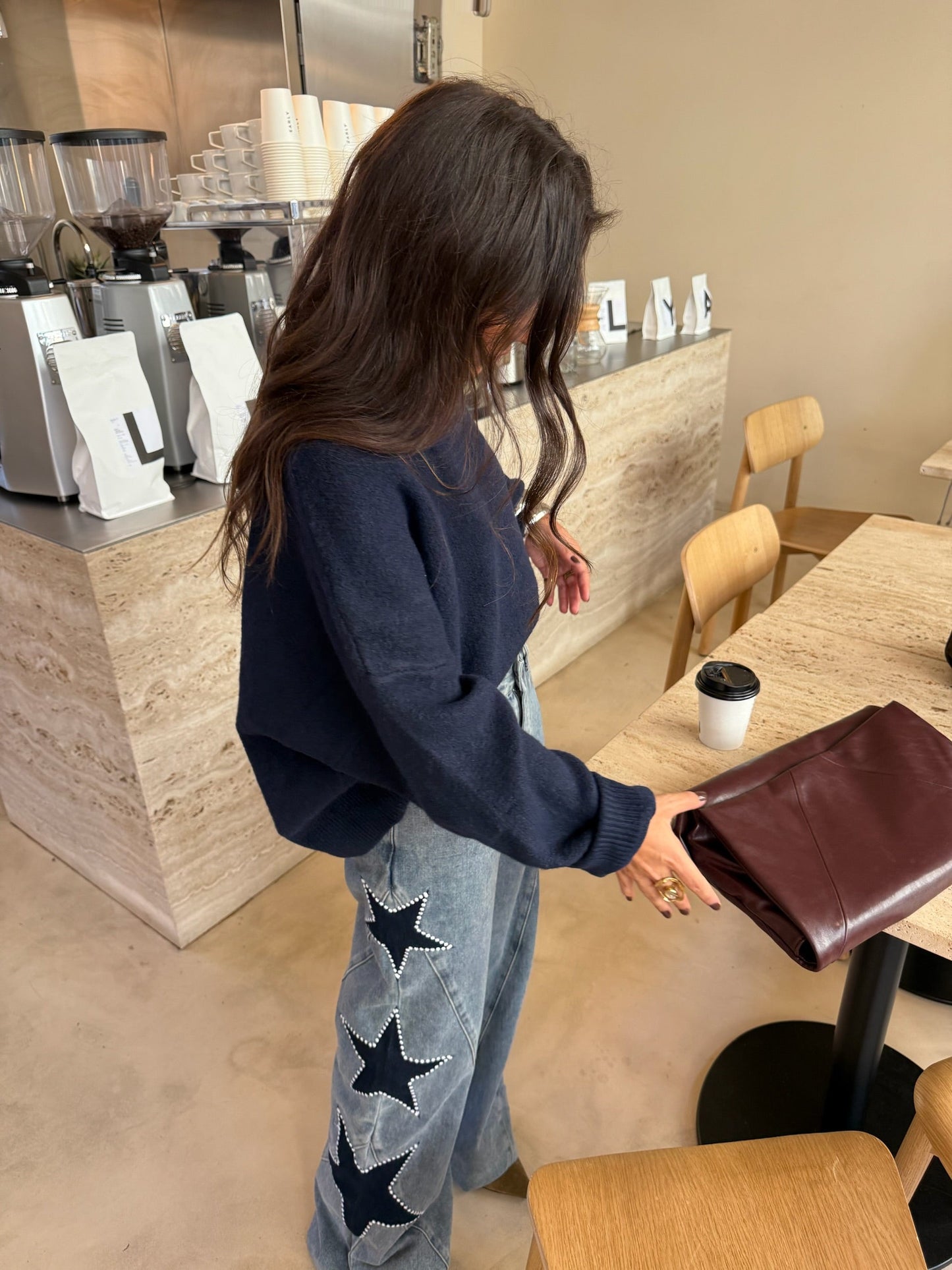 MEGAN | Vaqueros de Pierna Ancha con Estrellas