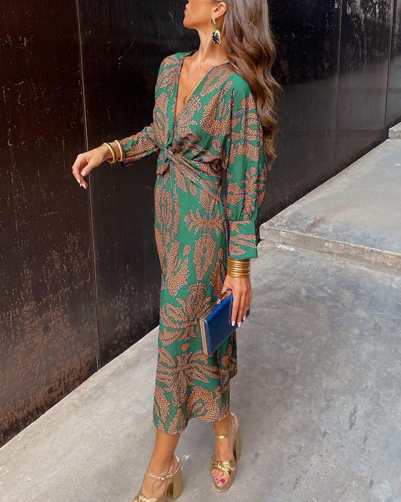 LA SCINTILLA | Vestido midi con estampado floral