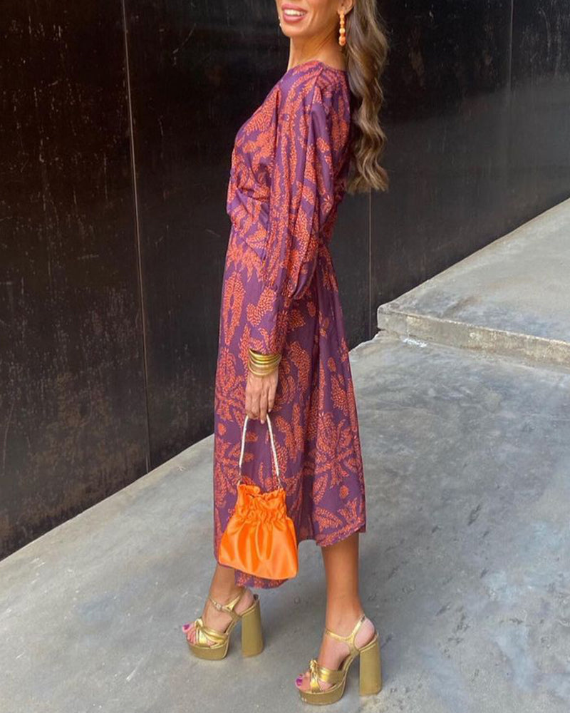 LA SCINTILLA | Vestido midi con estampado floral