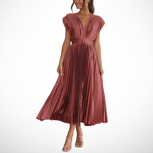 LA SCINTILLA | Vestido elegante con plisado