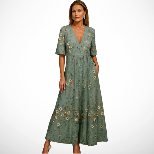 LA SCINTILLA | Vestido largo de elegancia natural