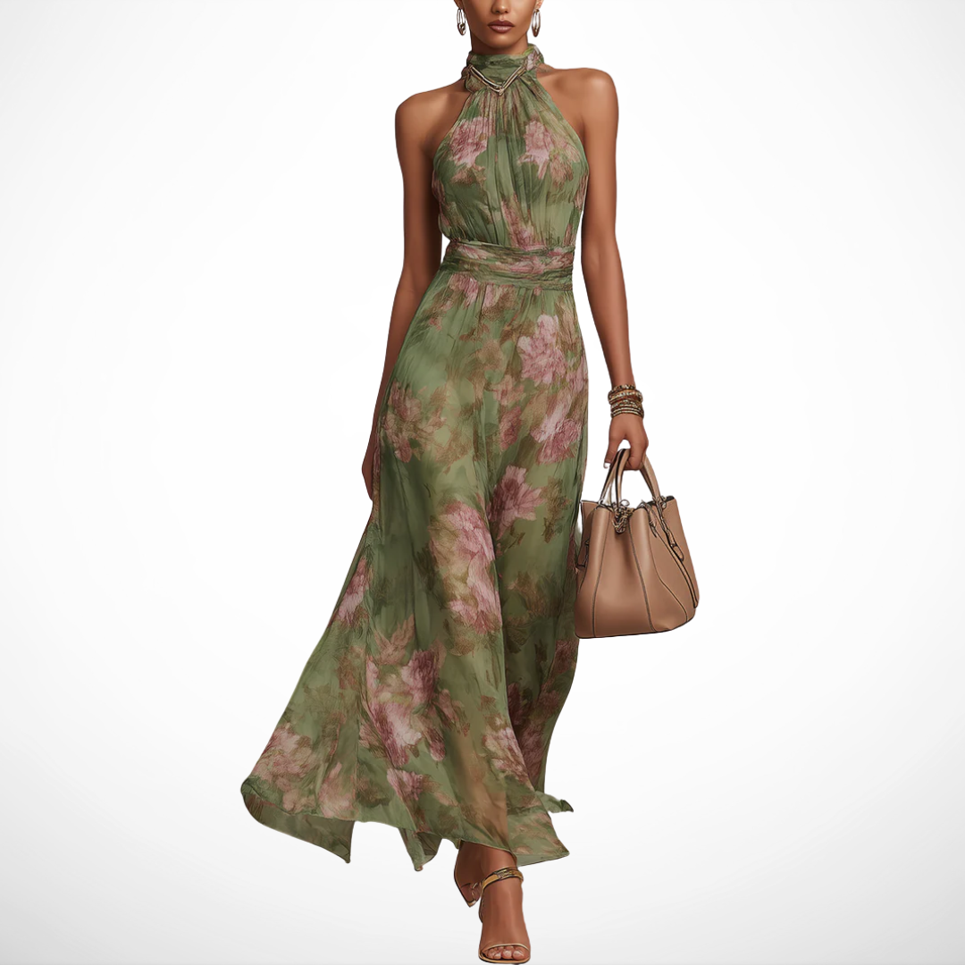 LA SCINTILLA | Elise vestido largo floral elegante