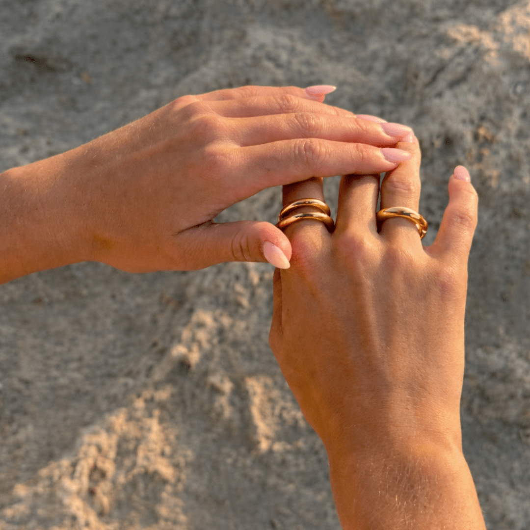 Set Anillos Wave
