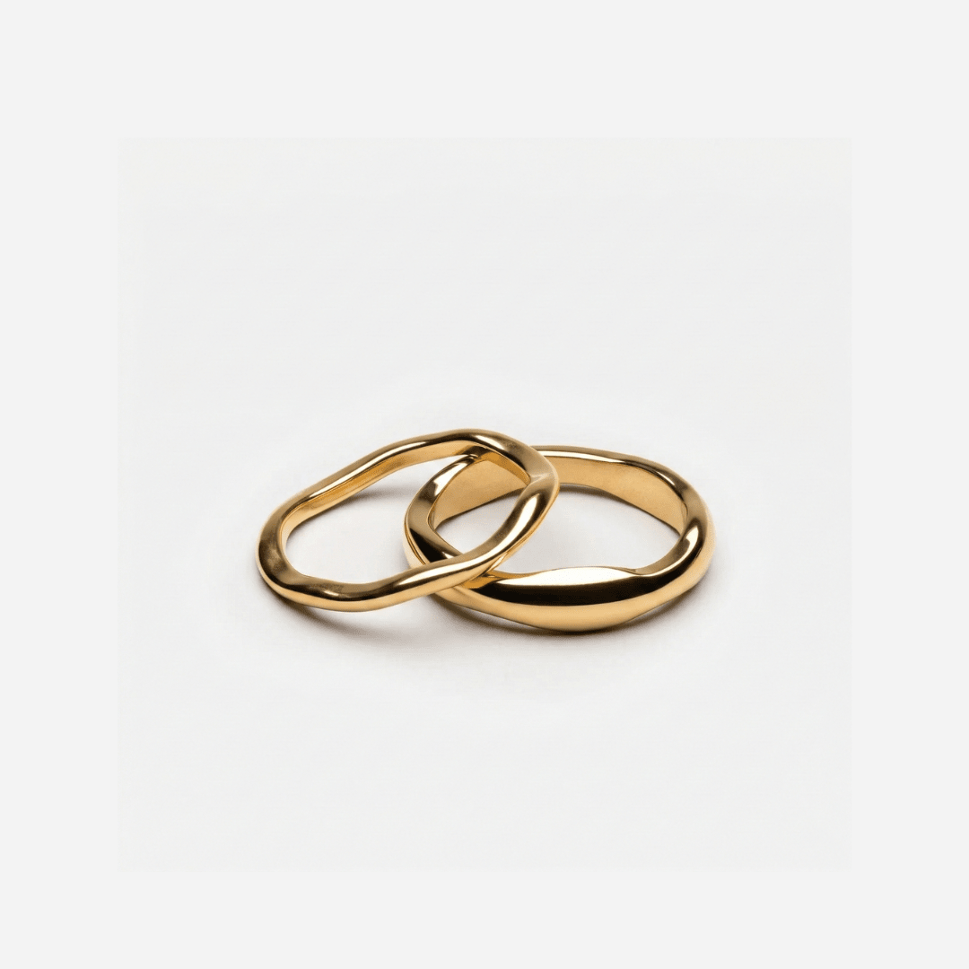 Set Anillos Wave