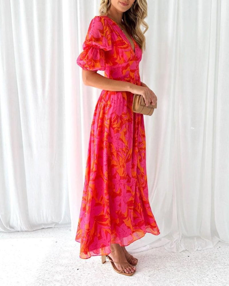 LA SCINTILLA | Vestido maxi Esplendor Solar