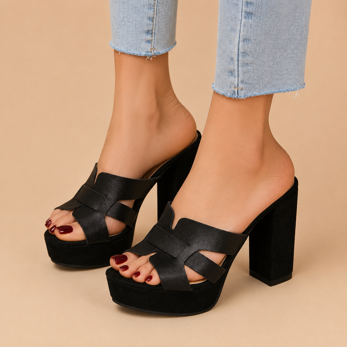 ELENA | Sandalia con tacón diaria