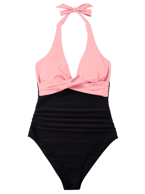 COBALTO | Traje de baño entero moldeador azul y negro