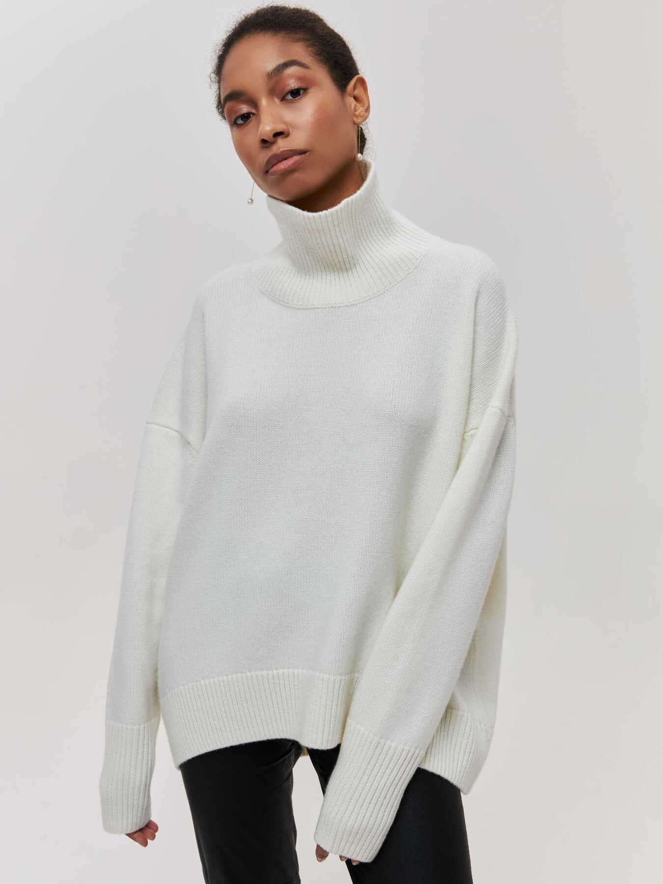 GIANA | Jersey acogedor de cuello alto