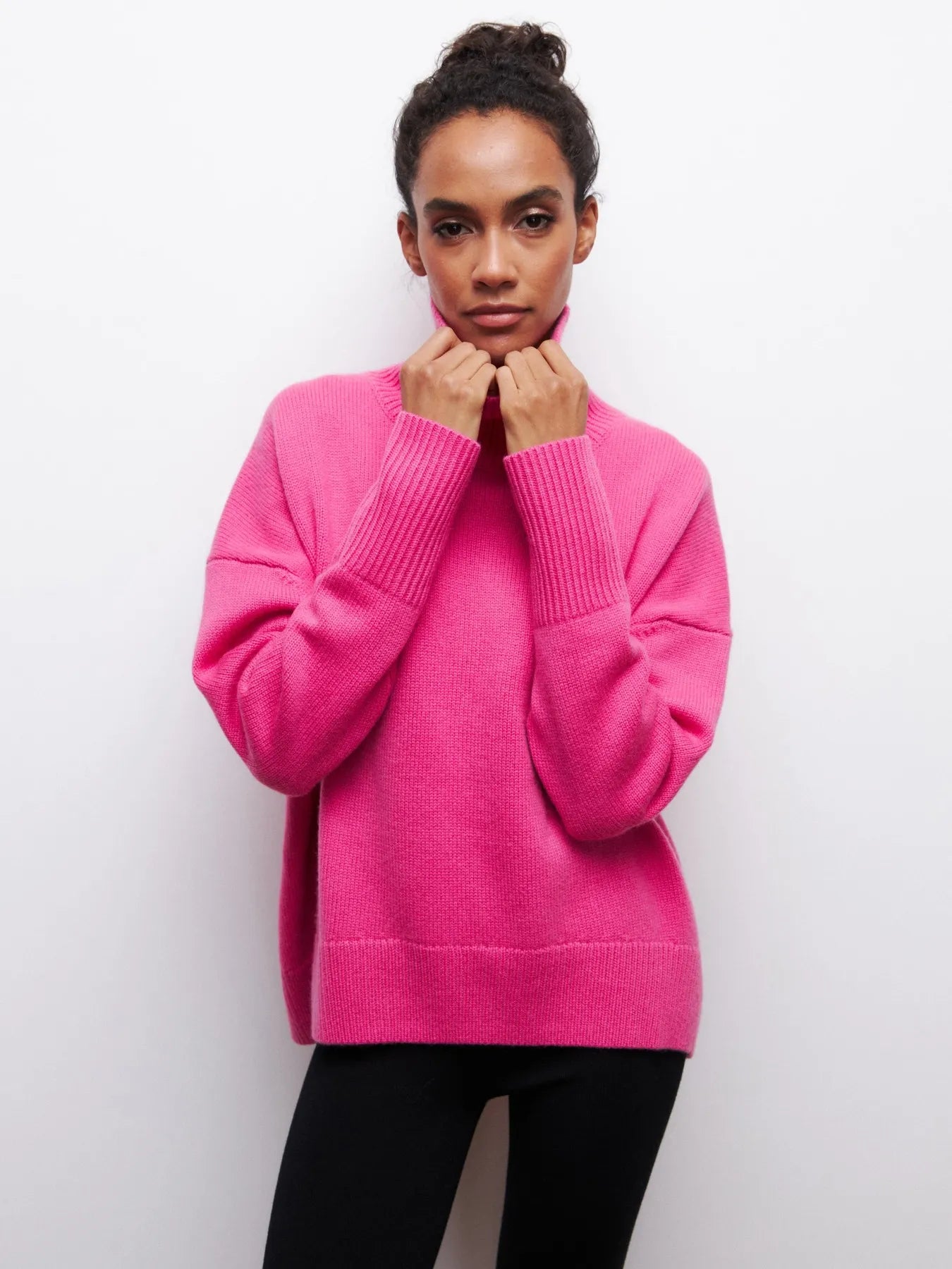 GIANA | Jersey acogedor de cuello alto