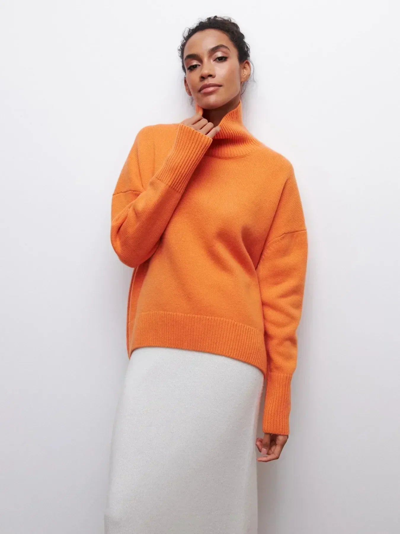 GIANA | Jersey acogedor de cuello alto