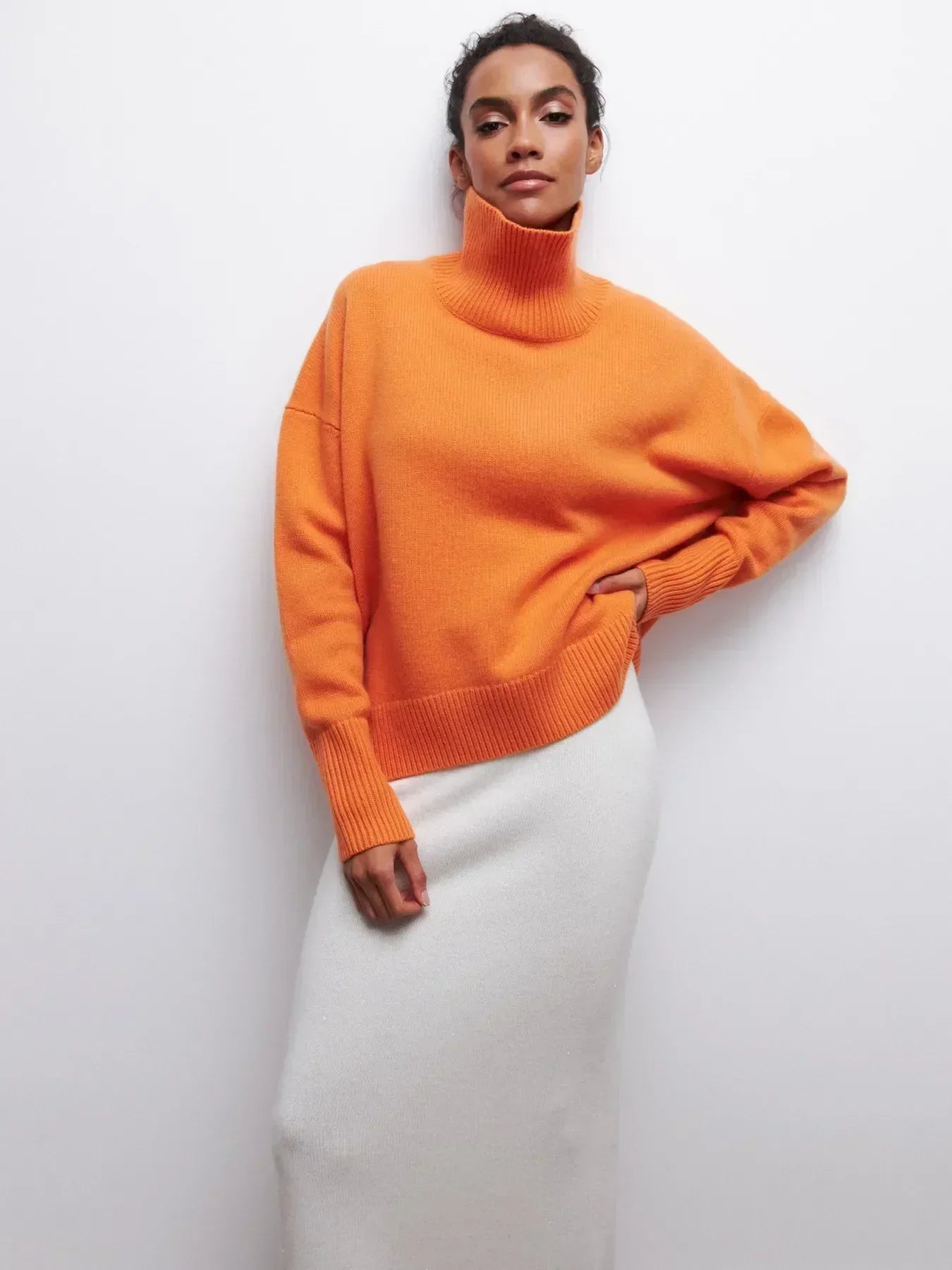 GIANA | Jersey acogedor de cuello alto
