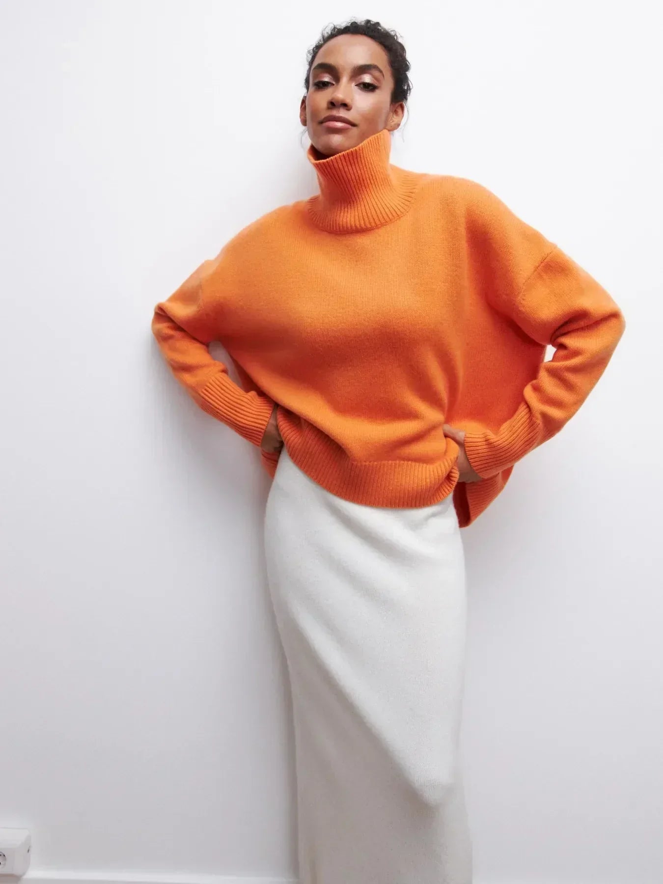GIANA | Jersey acogedor de cuello alto