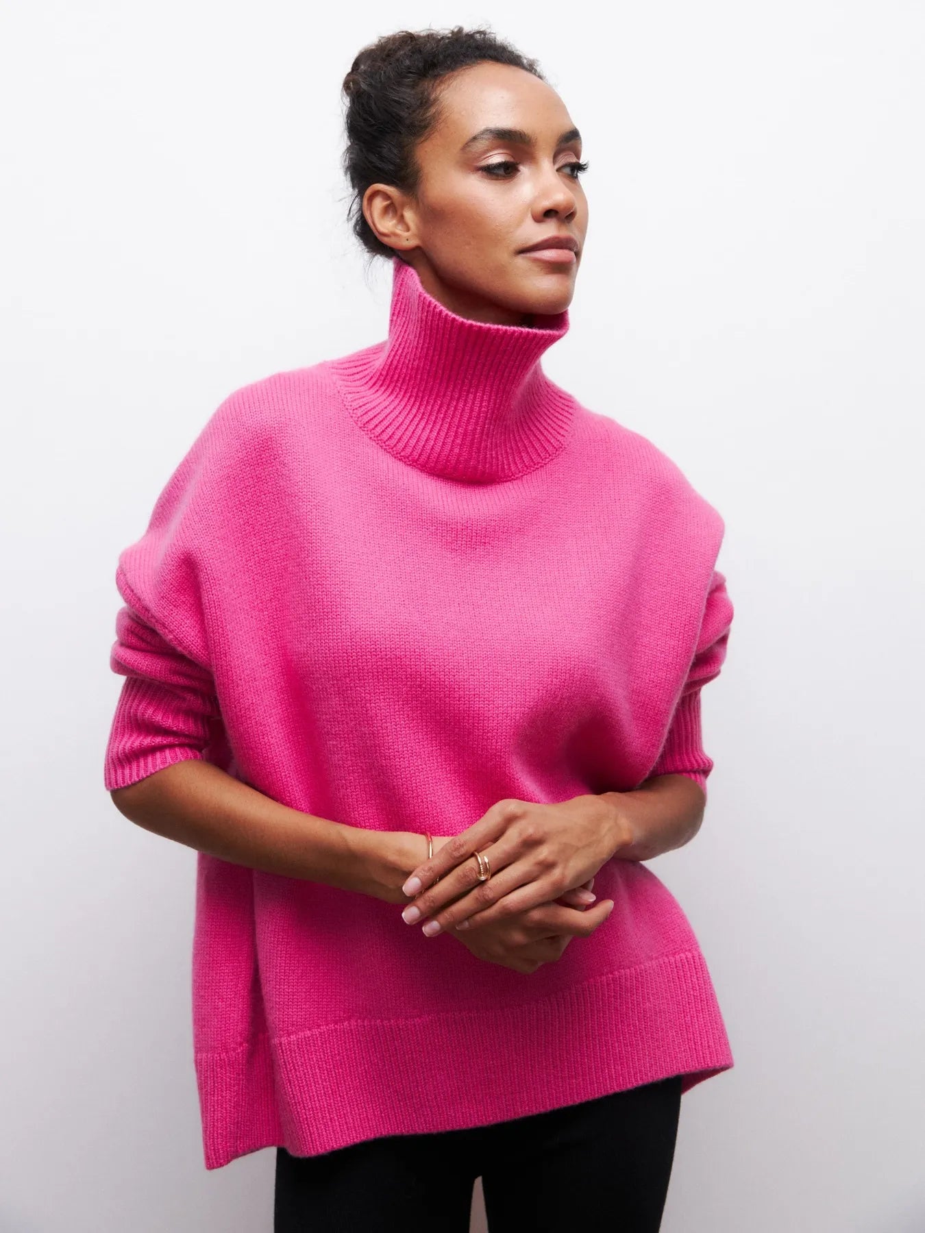 GIANA | Jersey acogedor de cuello alto