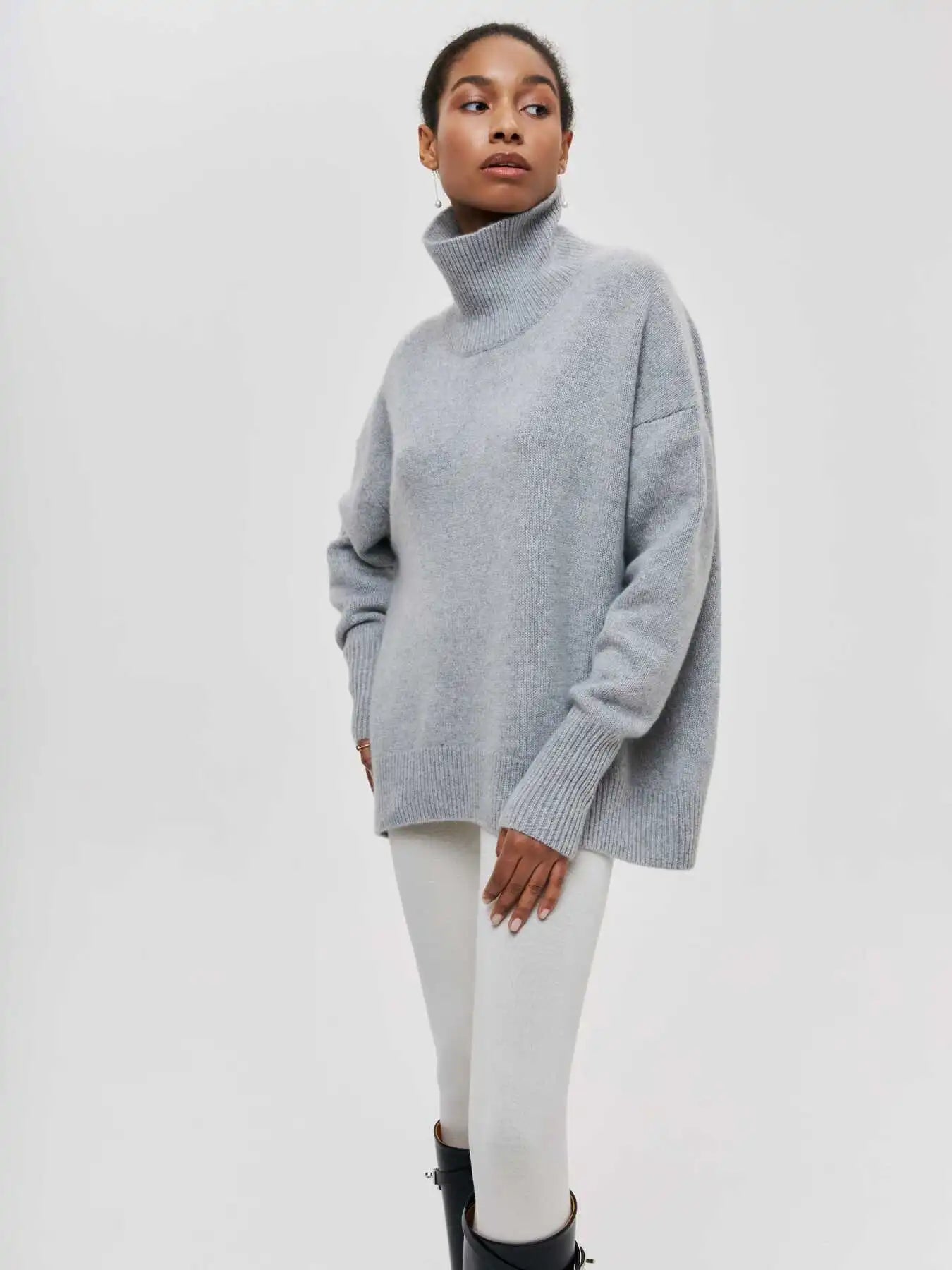 GIANA | Jersey acogedor de cuello alto
