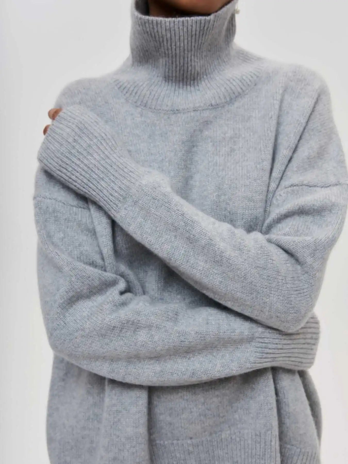 GIANA | Jersey acogedor de cuello alto