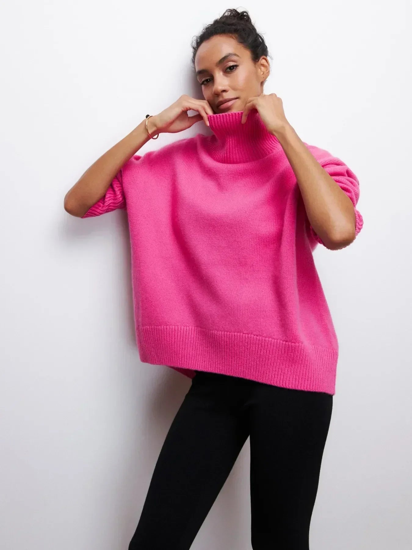 GIANA | Jersey acogedor de cuello alto