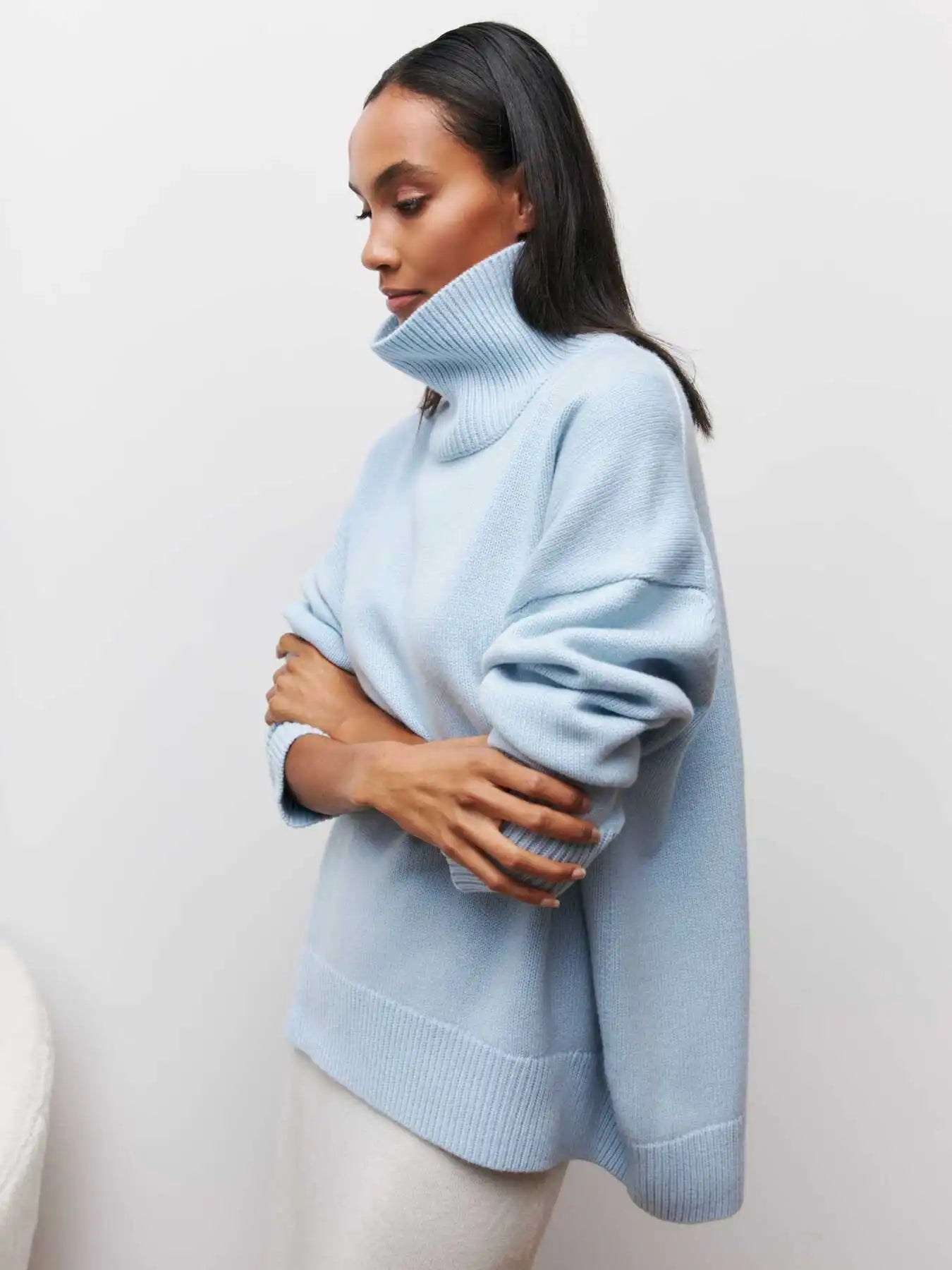 GIANA | Jersey acogedor de cuello alto