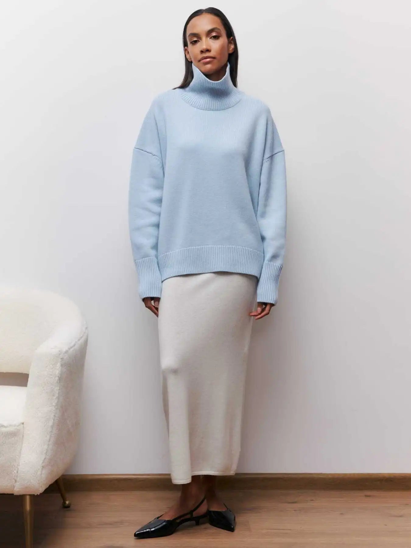 GIANA | Jersey acogedor de cuello alto