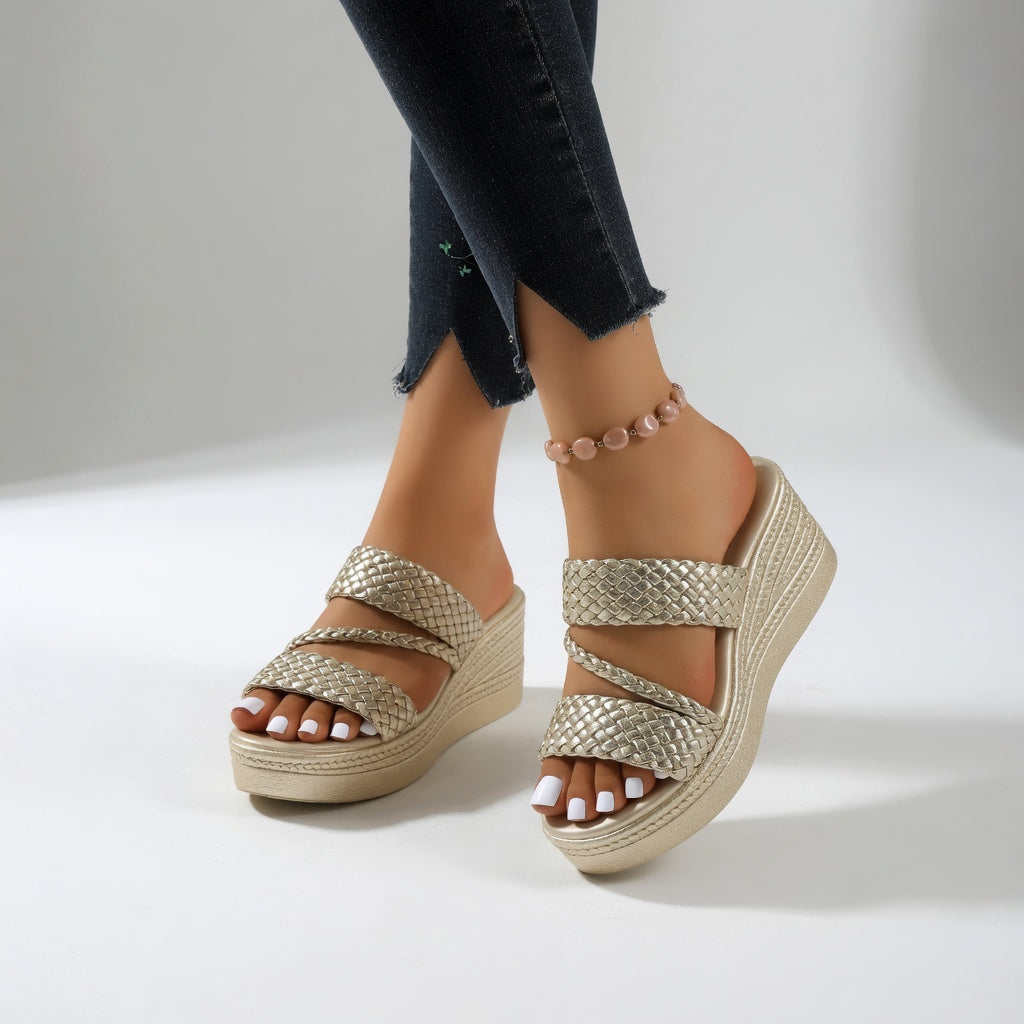 Chantal™ | Sandalias ergonómicas con tacón compensado