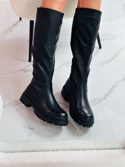 MASIE | Botas altas hasta la rodilla negras