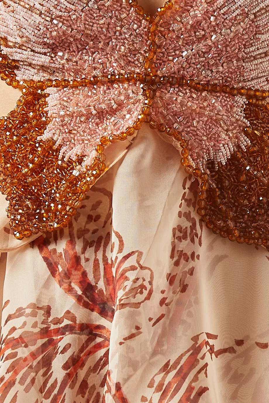 LA SCINTILLA | Vestido maxi con lazo distintivo