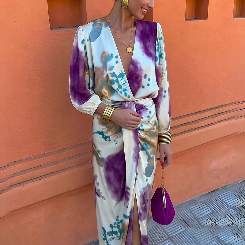 LA SCINTILLA | Vestido midi elegante con detalles refinados
