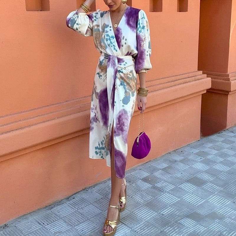 LA SCINTILLA | Vestido midi elegante con detalles refinados