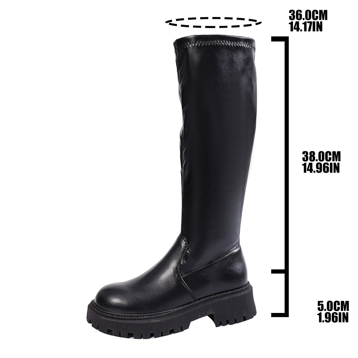 MASIE | Botas altas hasta la rodilla negras