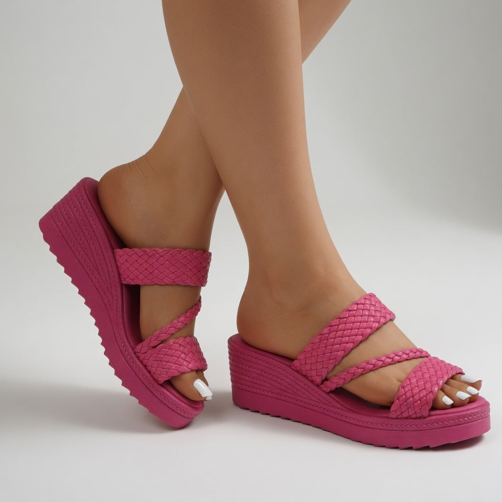 Chantal™ | Sandalias ergonómicas con tacón compensado