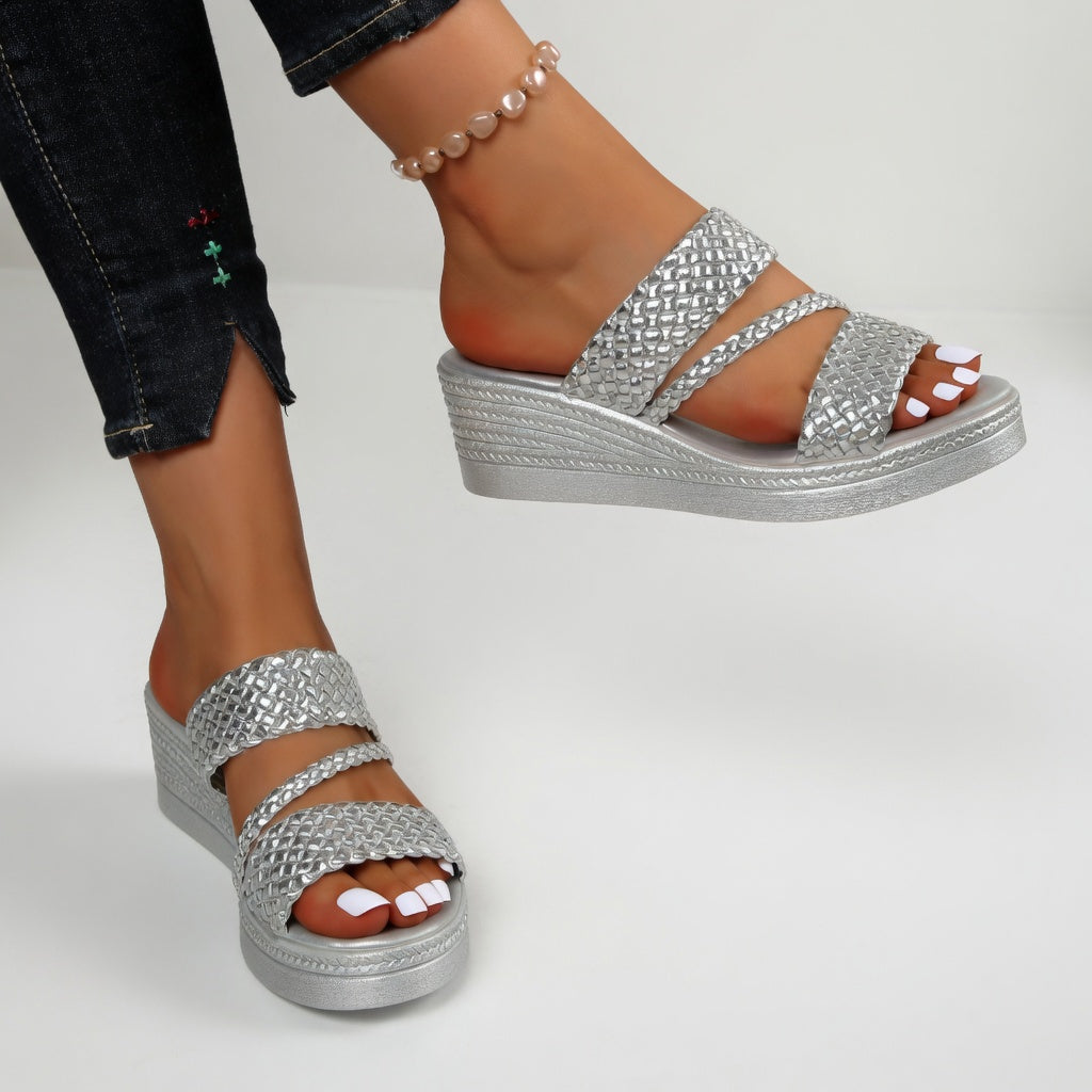 Chantal™ | Sandalias ergonómicas con tacón compensado
