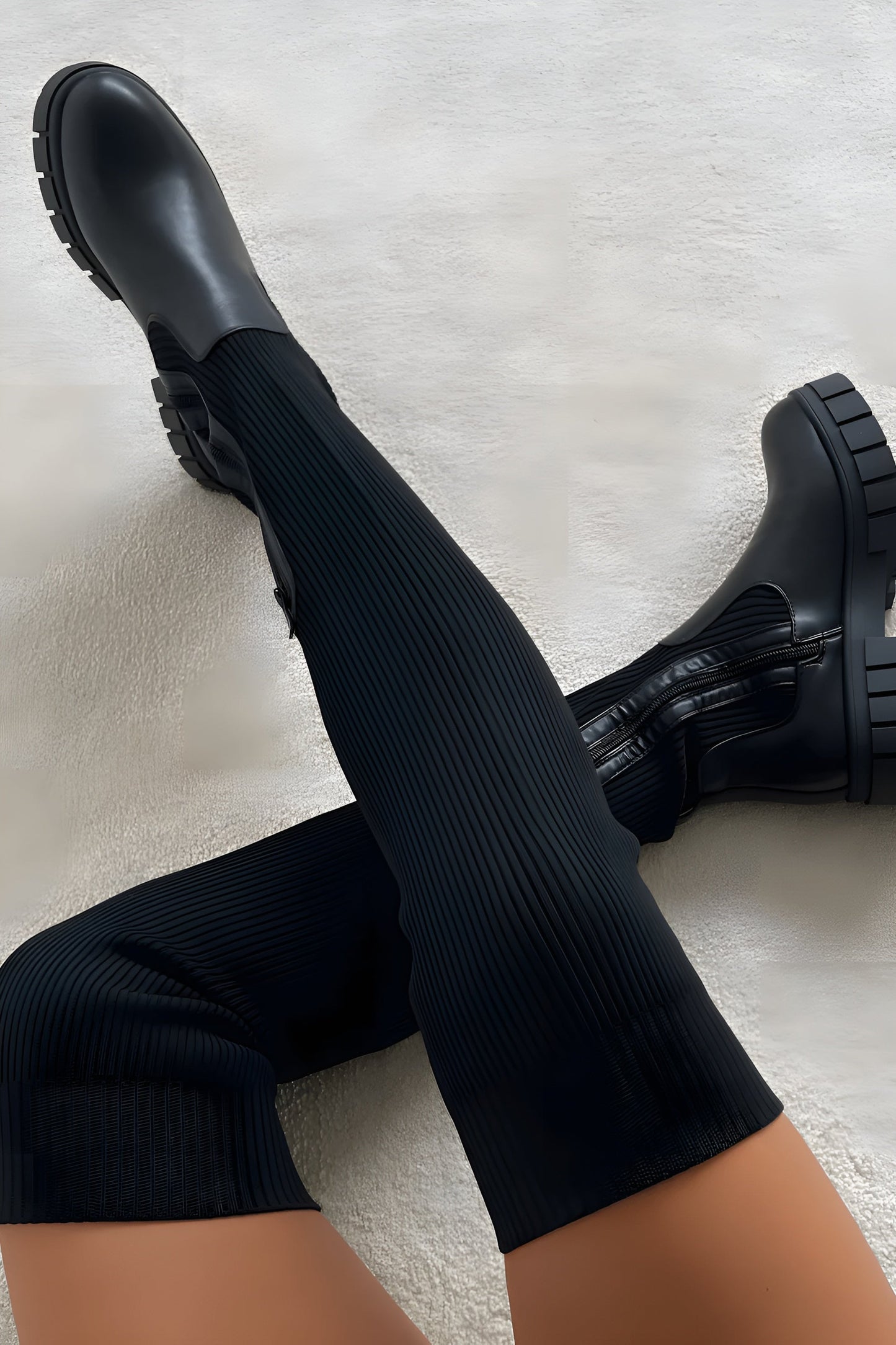 MADDIE | Botas overknee de elastico