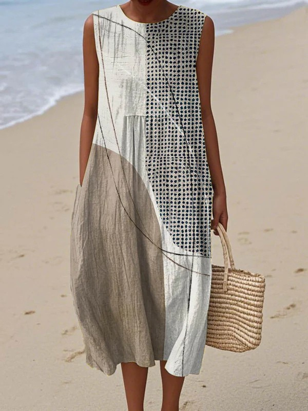 IXVANI™ | Vestido Midi Diario Silueta Holgada