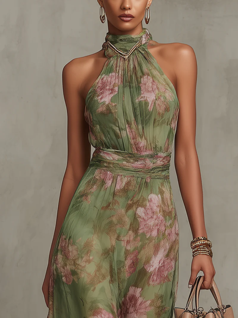LA SCINTILLA | Elise vestido largo floral elegante