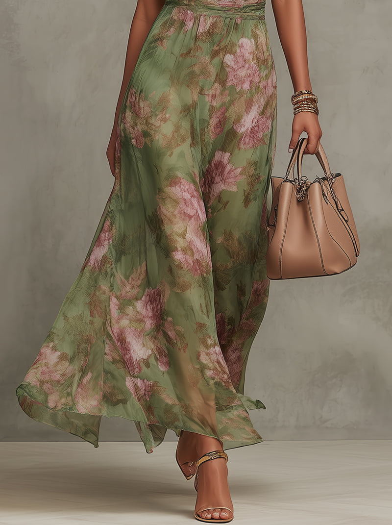 LA SCINTILLA | Elise vestido largo floral elegante