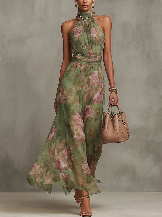 LA SCINTILLA | Elise vestido largo floral elegante