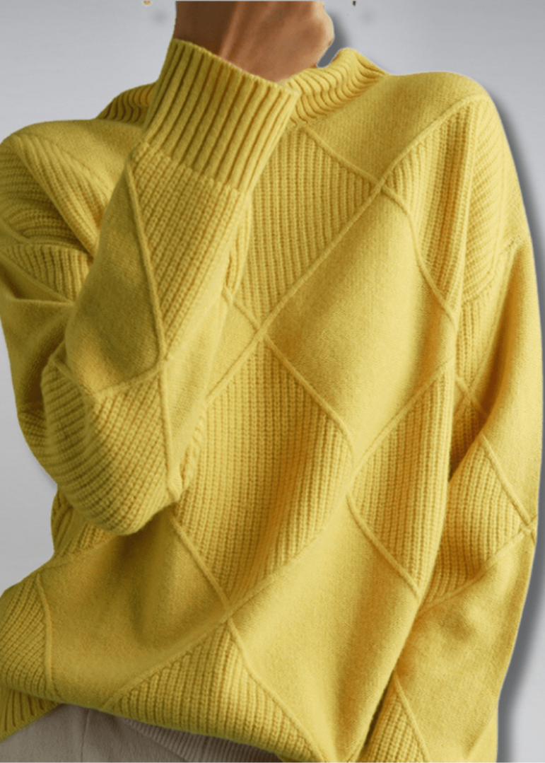 MATHILDA – Jersey de cachemir de cuello alto
