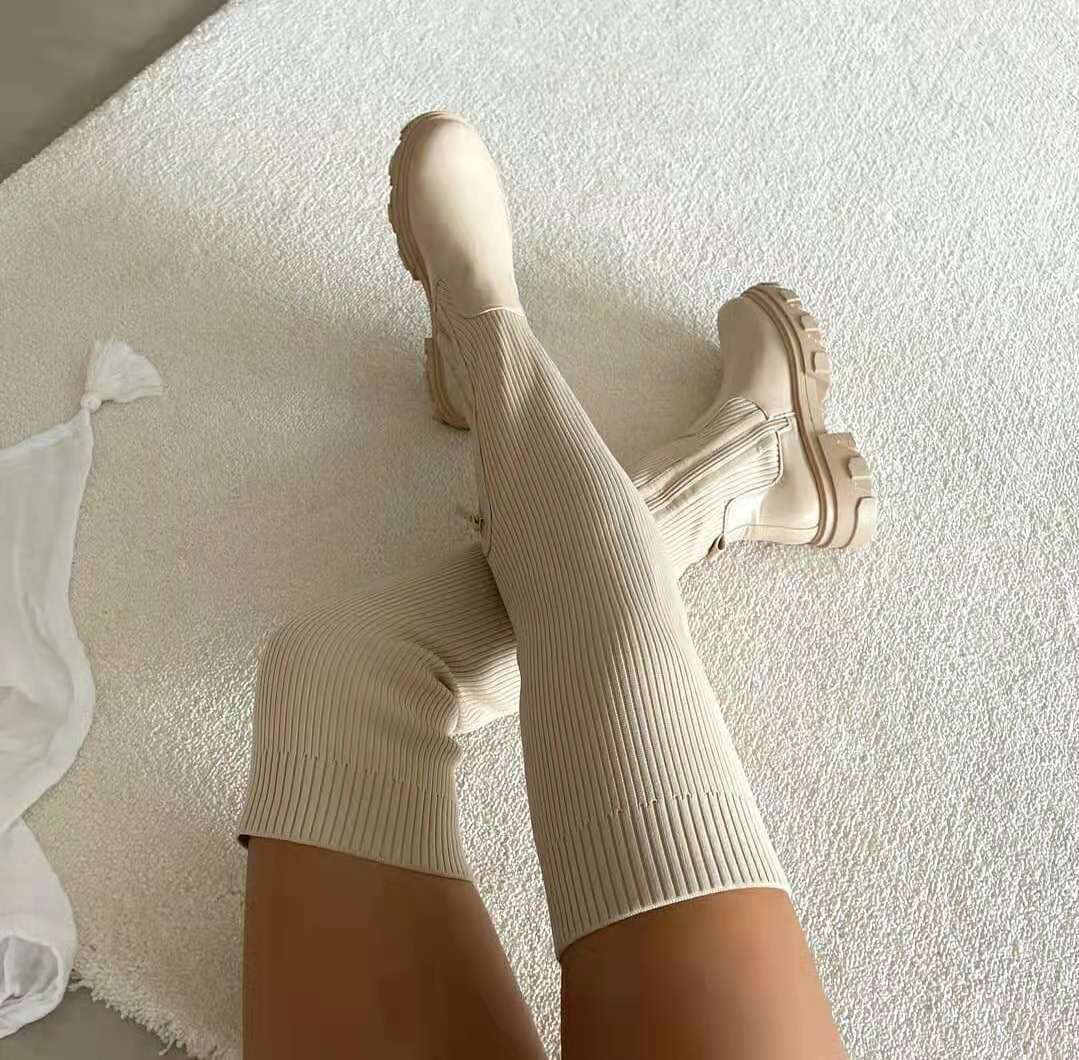 MADDIE | Botas overknee de elastico