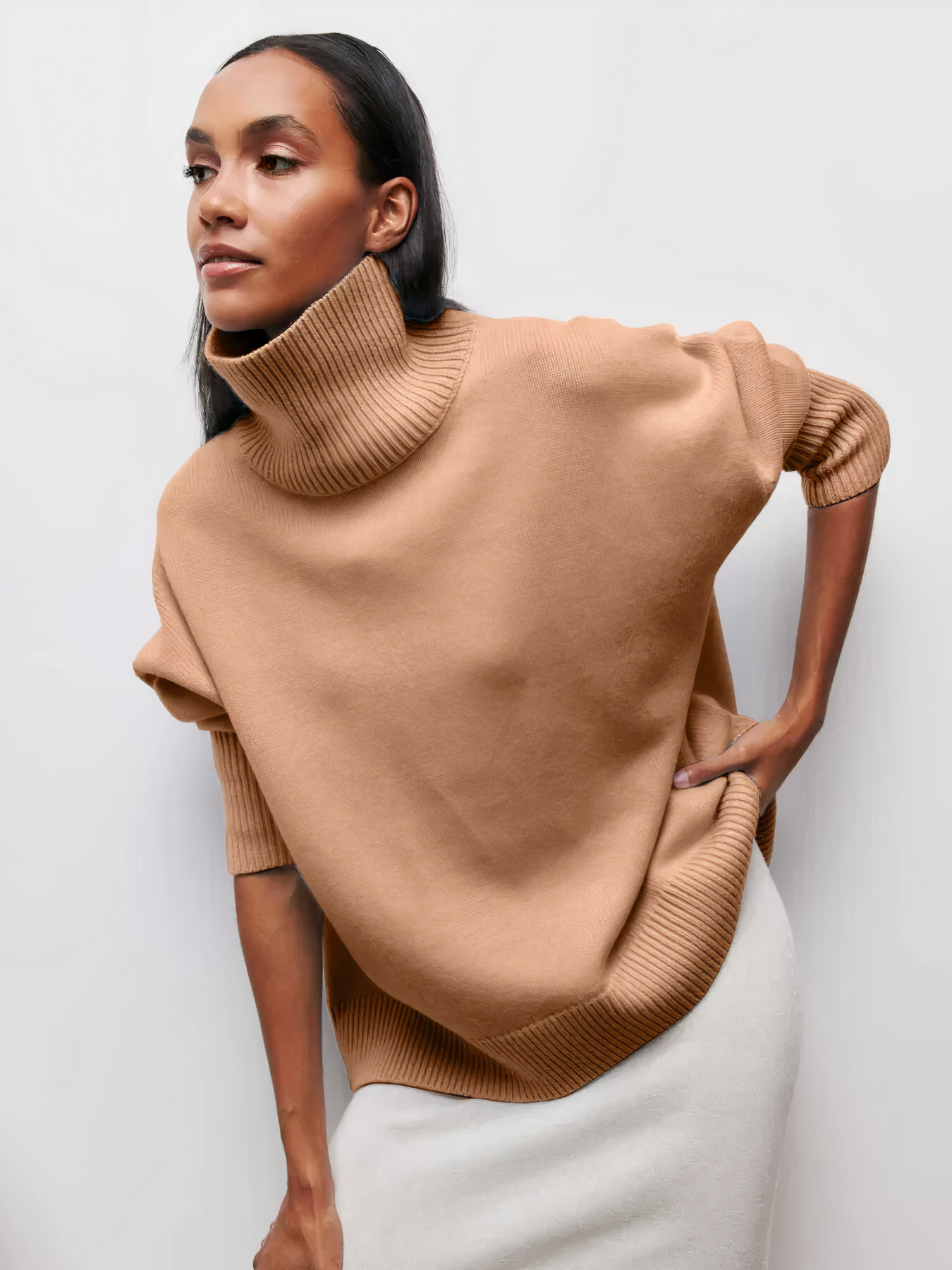 GIANA | Jersey acogedor de cuello alto