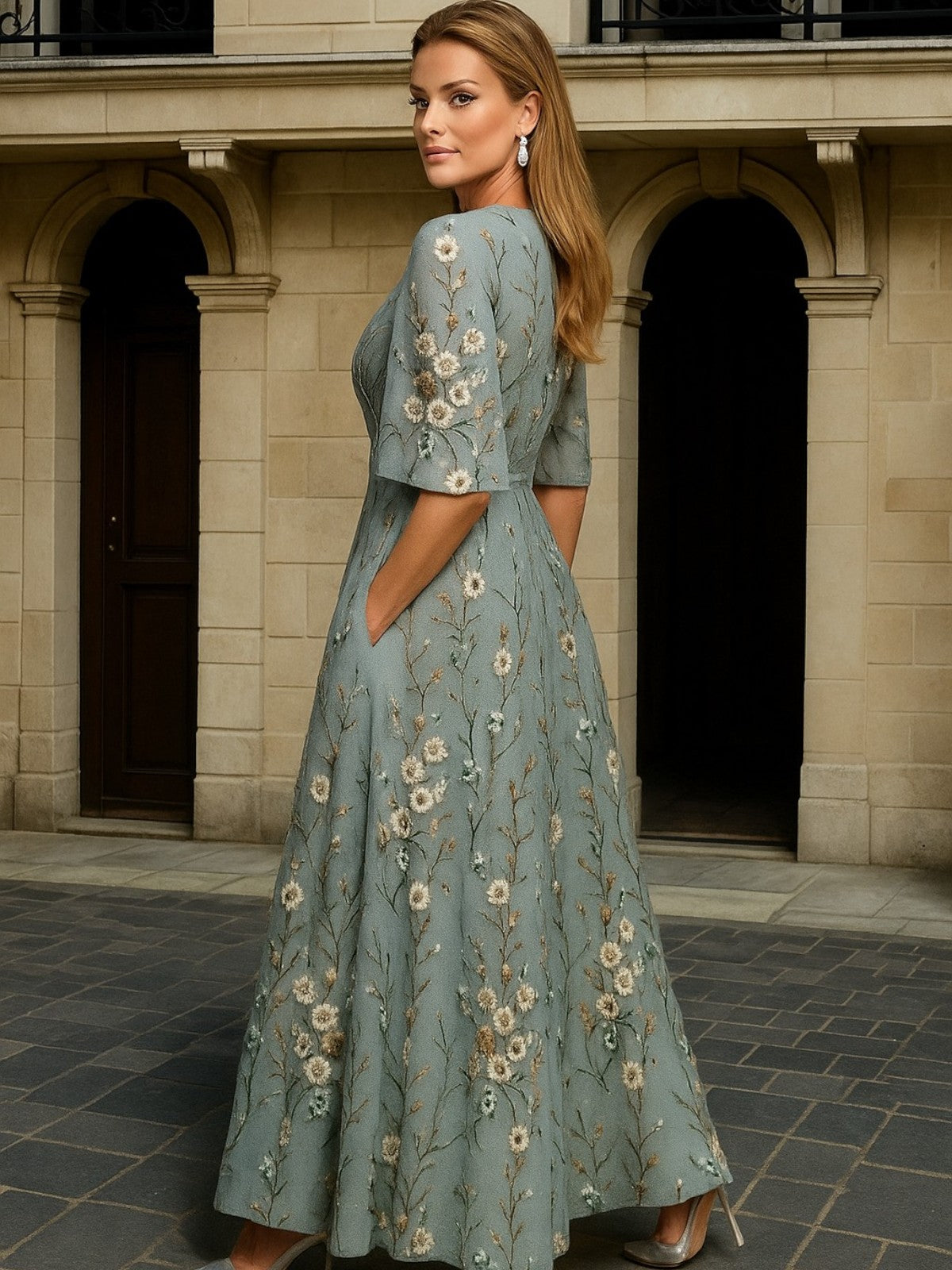 LA SCINTILLA | Vestido largo de elegancia natural