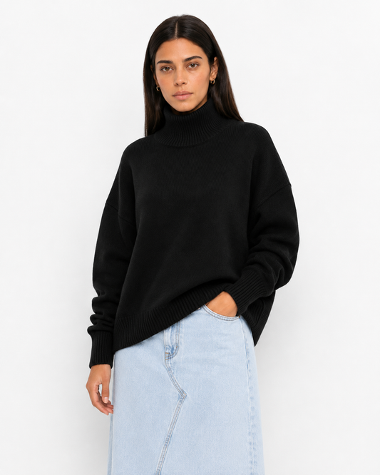 GIANA | Jersey acogedor de cuello alto
