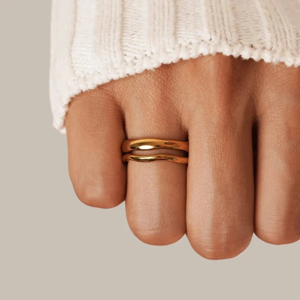 Set Anillos Wave