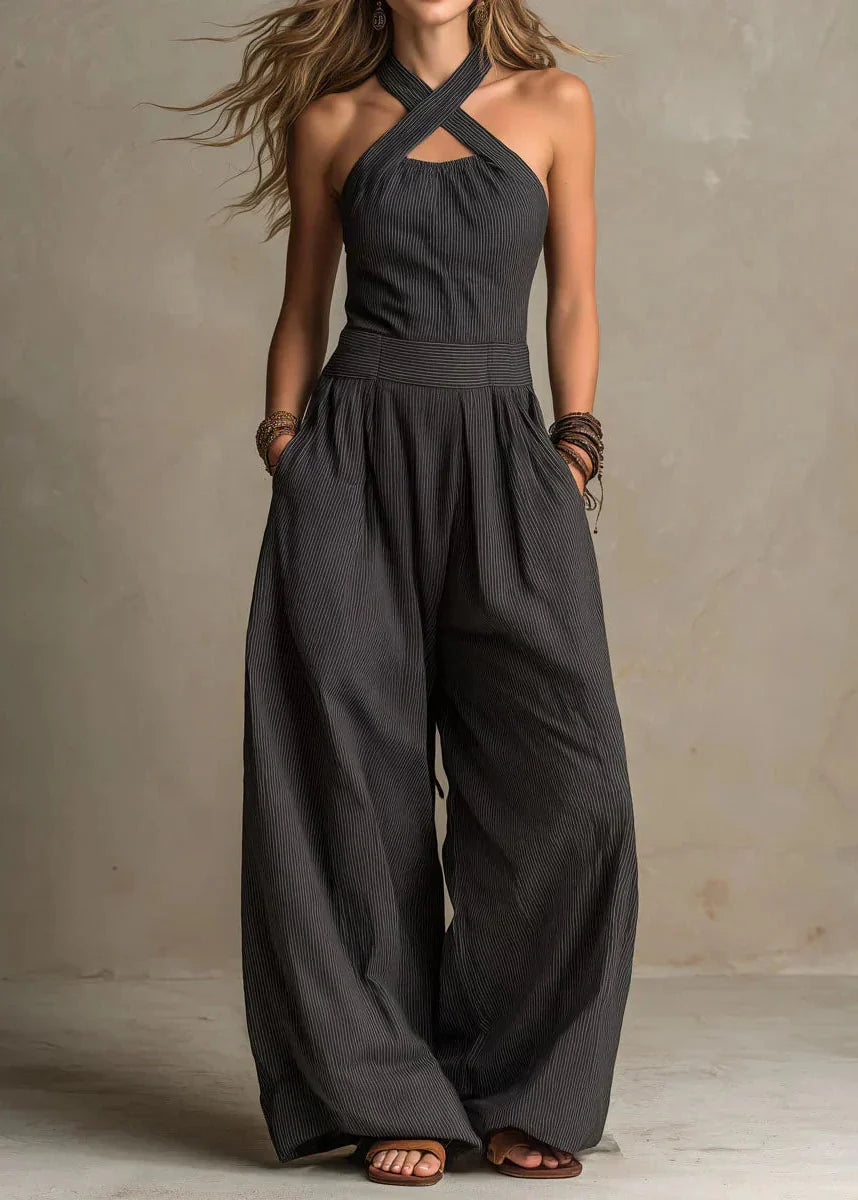 Bianca – Mono elegante con escote en V cruzado